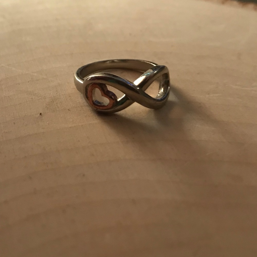 Infinity heart ring